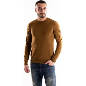 Paolo Pecora, Heren, Truien, Bruin, Maat: S Wol,