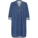 Cream - Crestelle Denim Tunic Blouse - Tuniekjurk - Jasper Blue Denim