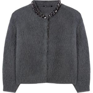 Luisa Cerano, Dames, Truien, Grijs, Maat: S Wol,