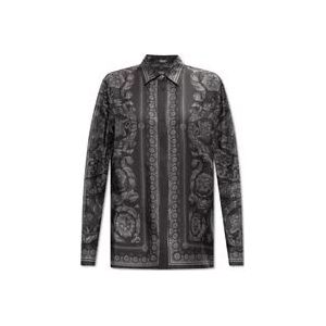 Versace Zijden shirt , Black , Dames , Maat: 3XS