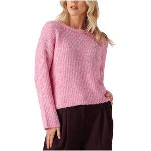 Co'Couture, Dames, Truien, Roze, Maat: S Acryl,