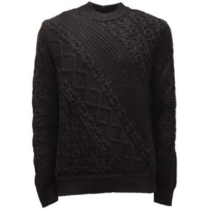 Paolo Pecora, Heren, Truien, Zwart, Maat: S Wol,