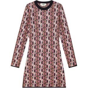 Fendi, Dames, Jurken, Roze, Maat: XS