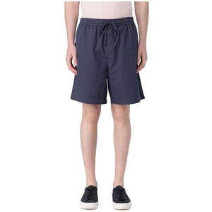 Woolrich, Heren, Korte broeken, Blauw, Maat: XL Wol,