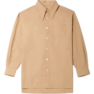 Willy Chavarria, Dames, Blouses & Shirts, Bruin, Maat: S