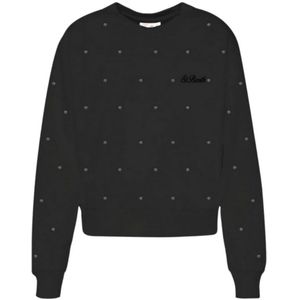 MC2 Saint Barth, Dames, Sweatshirts & Hoodies, Zwart, Maat: M Katoen,