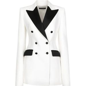 Dolce & Gabbana, Dames, Jassen, Wit, Maat: XS Wol,