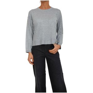 Nenette, Dames, Truien, Grijs, Maat: XS Wol,