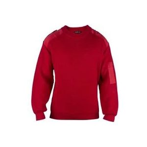 Balenciaga Rode Geribbelde Wollen Trui met Geborduurd Logo , Red , Heren , Maat: M