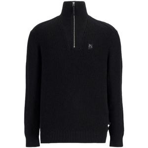CHASIN' - Oliver Half Zip - Trui - Zwart - Schipperstruien