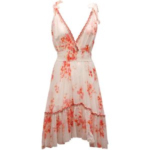 PHO Firenze, Dames, Jurken, Veelkleurig, Maat: XS Katoen,