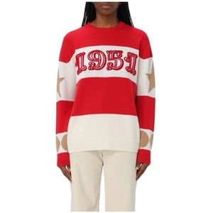 Max Mara, Dames, Truien, Rood, Maat: S Kasjmier,