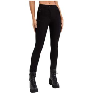 Moncler, Dames, Broeken, Zwart, Maat: 2XS Viscose,