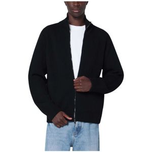 Roberto Collina, Heren, Truien, Zwart, Maat: L