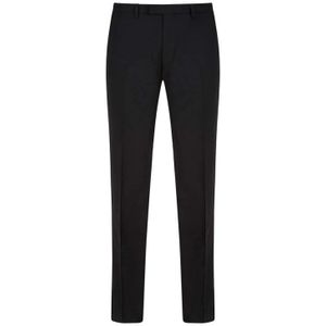 DRYKORN - Piet - Herenpantalon - Zwart - Materiaalmix met Wol en Stretch