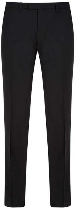 DRYKORN - Piet - Herenpantalon - Zwart - Materiaalmix met Wol en Stretch