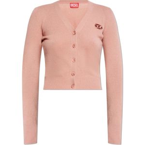 Diesel, Dames, Truien, Roze, Maat: 2XS Wol,