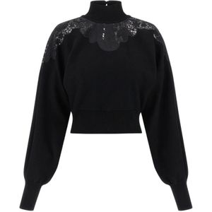 Twinset, Dames, Truien, Zwart, Maat: L