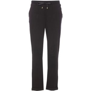 Liu Jo, Dames, Broeken, Zwart, Maat: L Jersey,