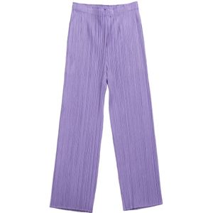 Issey Miyake, Dames, Broeken, Paars, Maat: L