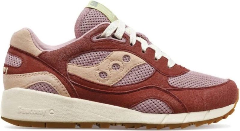 Saucony - Shadow 6000 - Schoenen - Rood - Suède