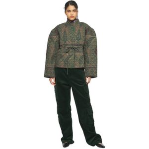 Antik Batik, Dames, Jassen, Groen, Maat: L Katoen,