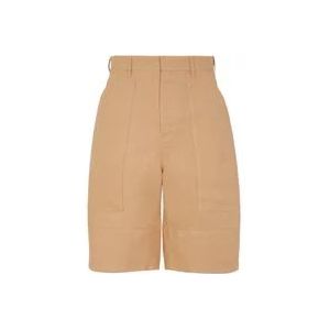 Fendi Beige Workwear Bermuda Shorts , Beige , Heren , Maat: M