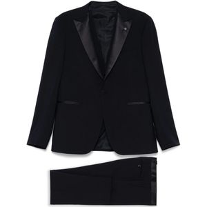 Tagliatore, Heren, Pakken, Blauw, Maat: XL