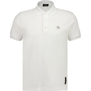 Fendi, Heren, Tops, Wit, Maat: L Katoen,