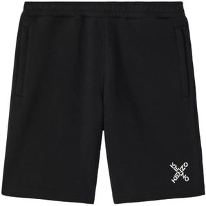 Kenzo, Heren, Korte broeken, Zwart, Maat: S Katoen,