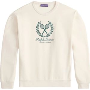 Ralph Lauren, Heren, Sweatshirts & Hoodies, Wit, Maat: M Katoen,