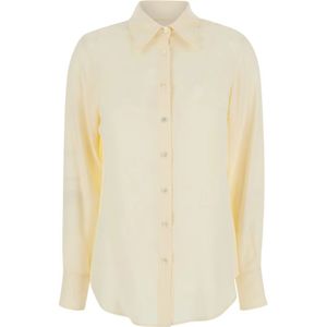 Mauro Grifoni, Dames, Blouses & Shirts, Beige, Maat: XS Zijde,