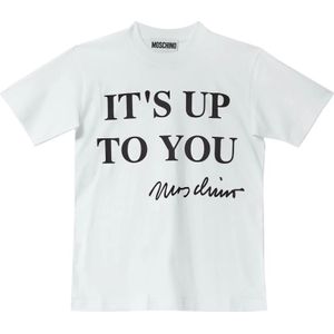 Moschino, Dames, Tops, Wit, Maat: XS Katoen,