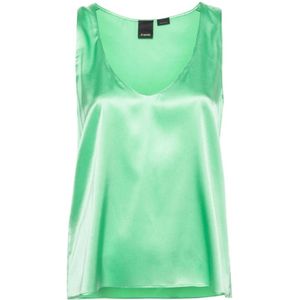 Pinko, Dames, Tops, Groen, Maat: 2XS Poliester,