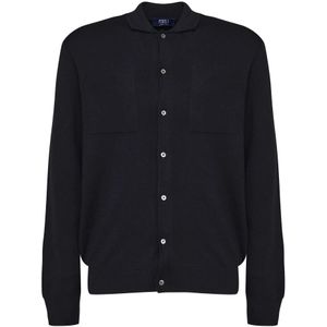 Fedeli, Heren, Truien, Zwart, Maat: L Wol,