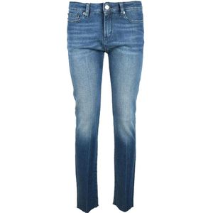 Love Moschino, Dames, Jeans, Blauw, Maat: W28 Katoen,