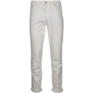 Brunello Cucinelli, Heren, Jeans, Beige, Maat: XL Katoen,