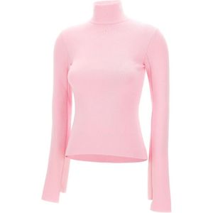 Courrèges, Dames, Truien, Roze, Maat: M Viscose,