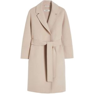 Max Mara, Dames, Mantels, Beige, Maat: M Wol,
