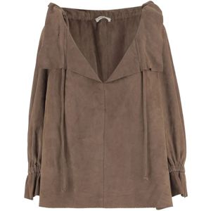 By Malene Birger, Dames, Jassen, Bruin, Maat: M Suède,