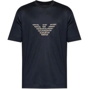 Emporio Armani, Heren, Tops, Zwart, Maat: XL Katoen,