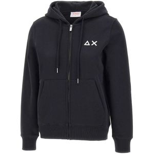 Sun68, Dames, Sweatshirts & Hoodies, Zwart, Maat: S Katoen,