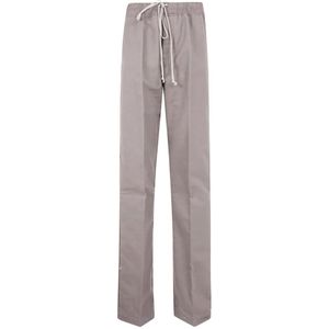 Rick Owens, Heren, Broeken, Grijs, Maat: M Katoen,