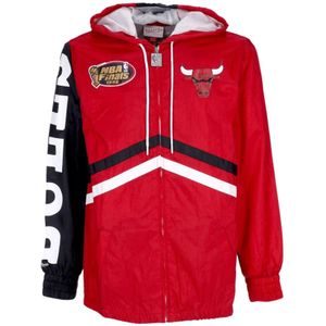 Mitchell & Ness, Heren, Jassen, Rood, Maat: L Nylon,