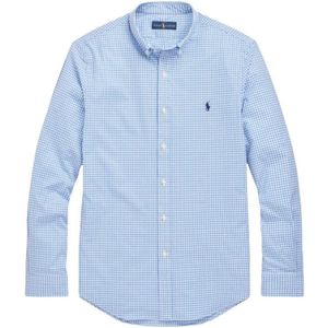 Polo Ralph Lauren, Heren, Overhemden, Blauw, Maat: XL Katoen,