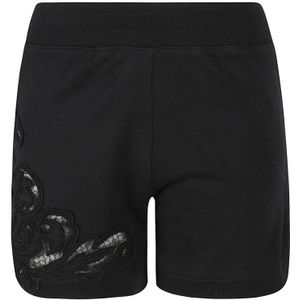 Ermanno Scervino, Dames, Korte broeken, Zwart, Maat: S Katoen,