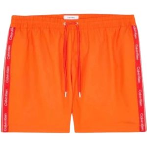 Calvin Klein - Medium Zwemshorts - Oranje - Polyester