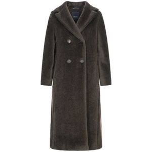 Max Mara, Dames, Mantels, Groen, Maat: S Wol,