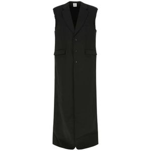 Vetements, Heren, Jassen, Zwart, Maat: M Wol,