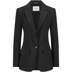 Nicowa - Cariwo - Blazer - Zwart - Licht Oversized Schoudervullingen